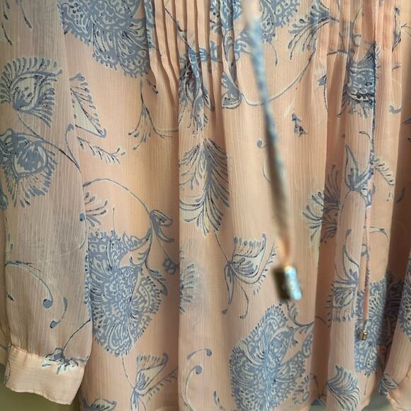 Tommy Hilfiger Blue and Pink Floral Blouse - Picture 4 of 5